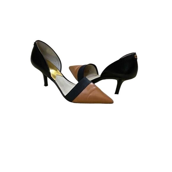🌟 Michael Kors Black Brown Pump - Picture 1 of 5